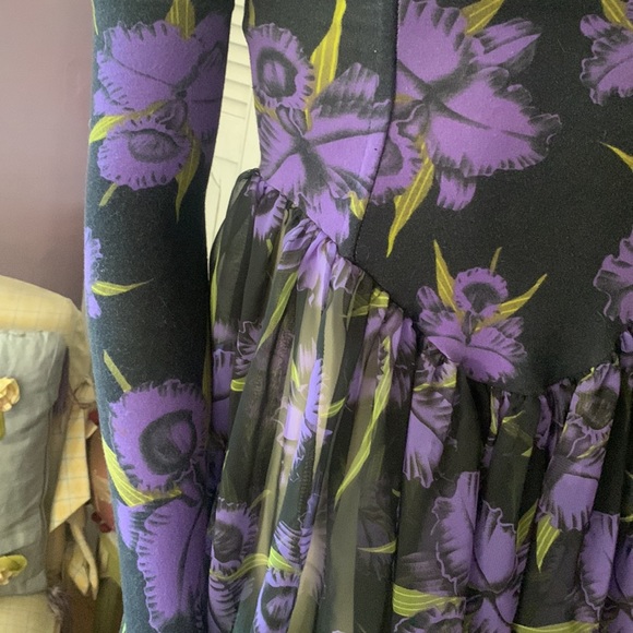 Vintage 80’s Betsey Johnson  punk label dress with matching longe gloves - Picture 4 of 7